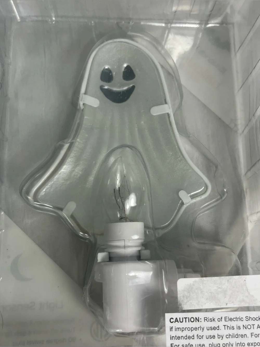 Kirkland's Home Halloween Ghost Night Light NIB Swivel Plug Light Sensor